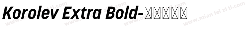 Korolev Extra Bold字体转换
